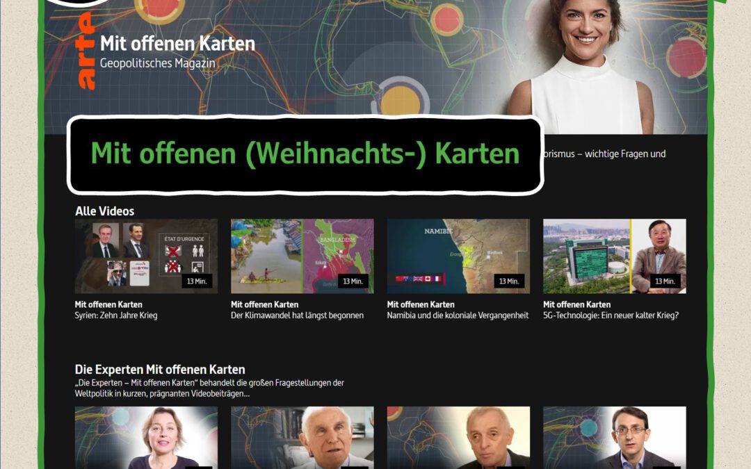 18. Türchen:  Mit offenen (Weihnachts-) Karten